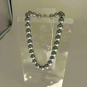 New Pearl Choker Mallorca 12 mm Custom Made Silver